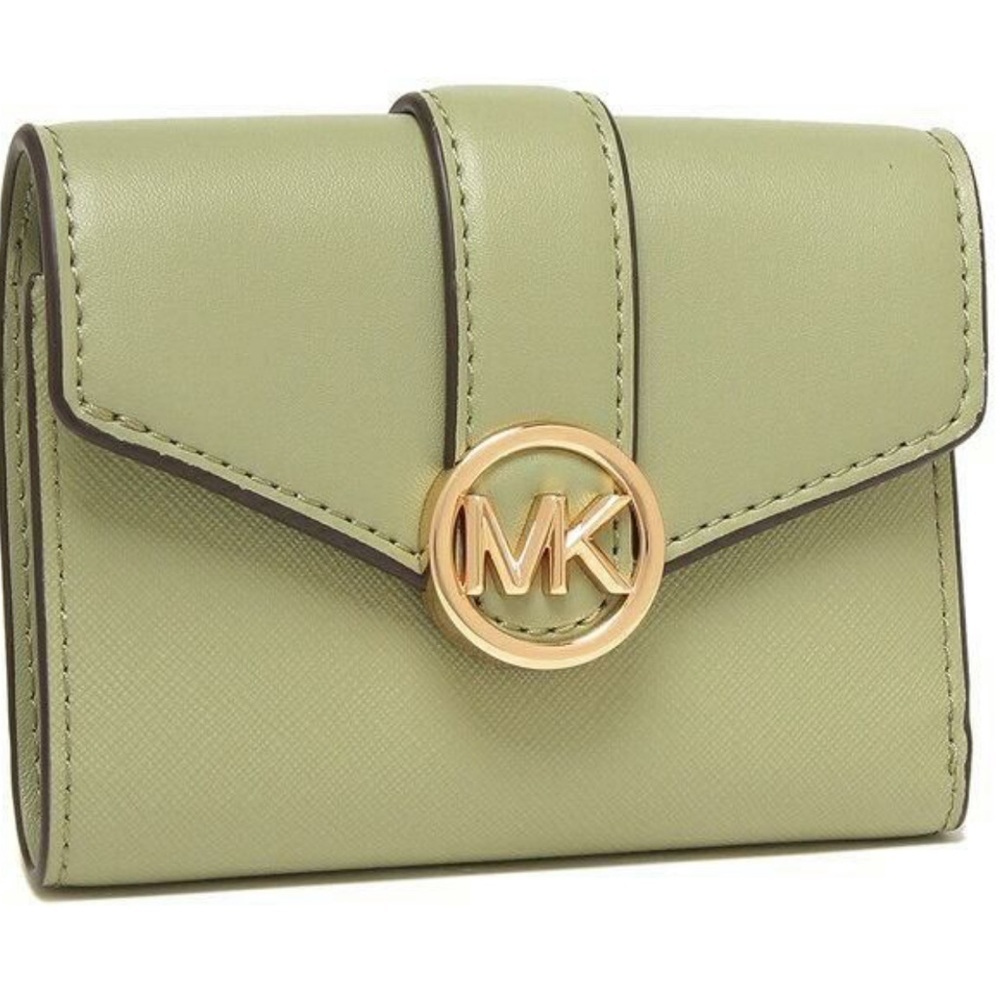 MICHAEL KORS Carmen Medium
Tri-Fold Envelope Wallet LIGHT SAGE COLOR - Picture 10 of 14